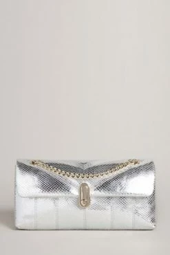Ted Baker Ayalani Silver Snake Detail Leather Puffer Baguette Bag -Tedbaker Sales 2024 unnamed file 203