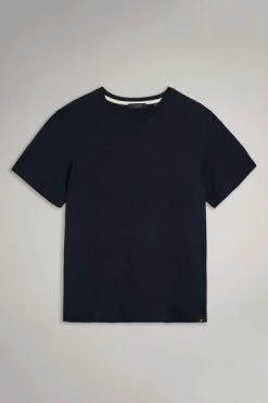 Ted Baker Hawking Navy Blue Plain T-Shirt -Tedbaker Sales 2024 unnamed file 2037