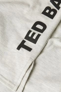 Ted Baker Dk-Grey Aacalia Split Hem Branded T-Shirt -Tedbaker Sales 2024 unnamed file 2074