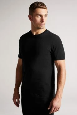 Ted Baker Hawking Black Plain T-Shirt