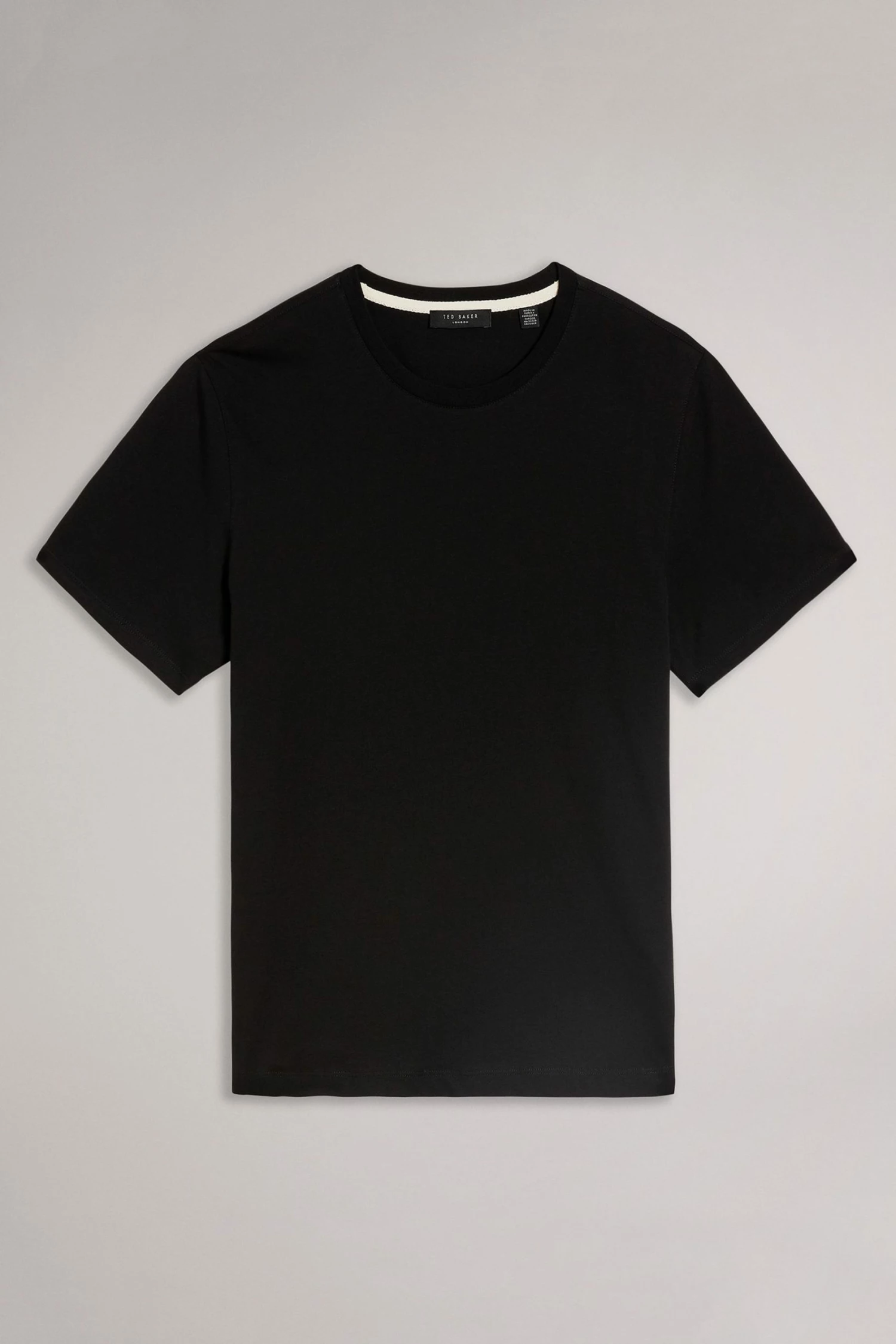 Ted Baker Hawking Black Plain T-Shirt 7 Ted Baker Hawking Black Plain T-Shirt - Image 5