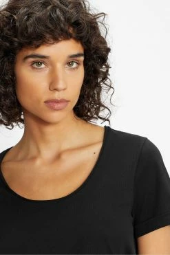 Ted Baker Black Miarna V-Neck Easy Fit T-Shirt -Tedbaker Sales 2024 unnamed file 2128