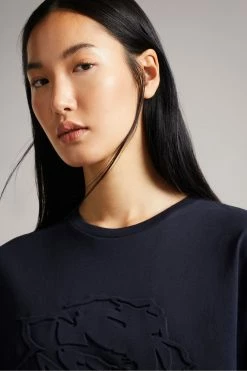 Ted Baker Blue Sandyz Dk Debossed Flower T-Shirt -Tedbaker Sales 2024 unnamed file 2149