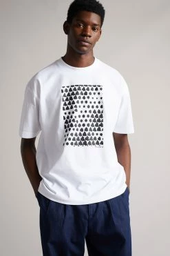 Ted Baker Black Snowhil Short Sleeve Heavy Weight Relaxed Fit Graphic T-Shirt