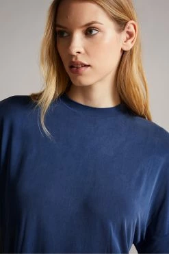 Ted Baker Dark Blue Freyyia Cupro Tee -Tedbaker Sales 2024 unnamed file 2204