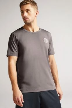 Ted Baker Roding Grey Marl Short Sleeve Active Quick Dry T-Shirt