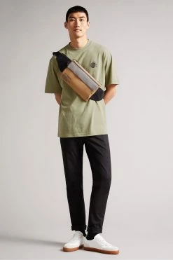 Ted Baker Green Turvill Short Sleeve Heavyweight Relaxed Fit Graphic T-Shirt -Tedbaker Sales 2024 unnamed file 2293