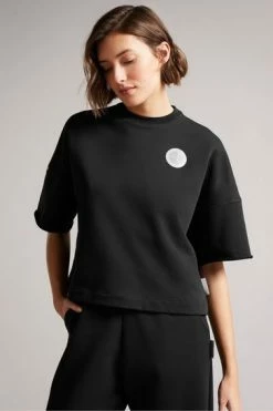 Ted Baker Debrie Black Raw Cut Active Top -Tedbaker Sales 2024 unnamed file 2338