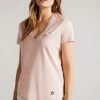 Ted Baker Pink Lovage Easy Fit V-Neck T-Shirt -Tedbaker Sales 2024 unnamed file 2356