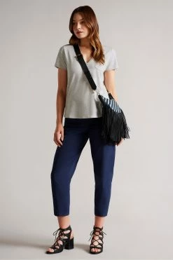 Ted Baker Grey Lovage Easy Fit V-Neck T-Shirt -Tedbaker Sales 2024 unnamed file 2370