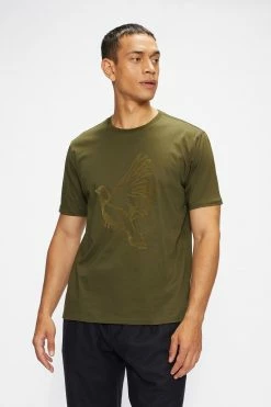 Ted Baker Green Halfpnt Short Sleeve Graphic T-Shirt