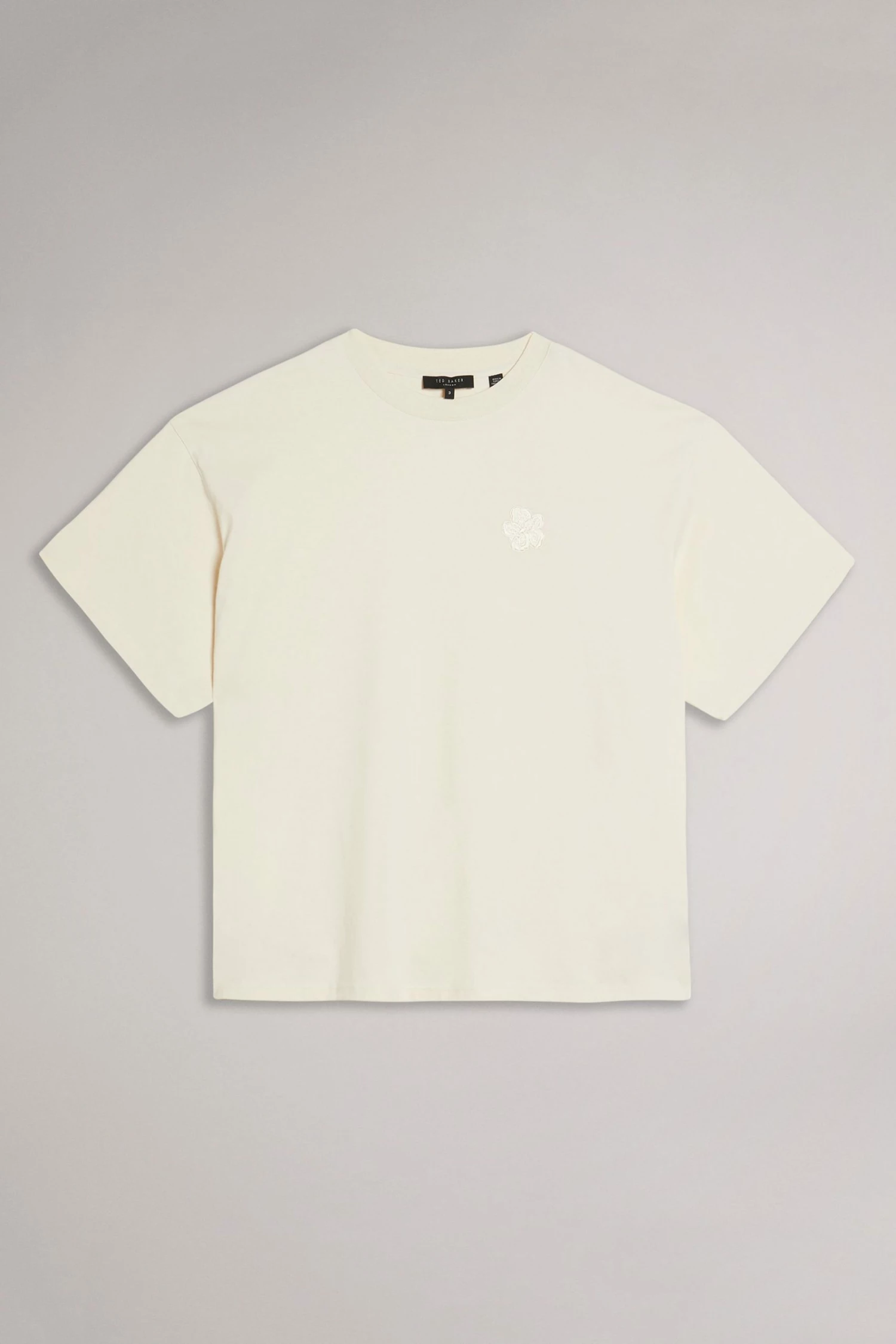 Ted Baker Dalas Natural Short Sleeve Heavyweight Relaxed Fit T-Shirt 3 Ted Baker Dalas Natural Short Sleeve Heavyweight Relaxed Fit T-Shirt