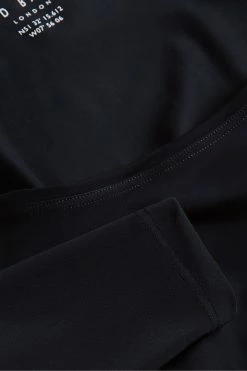 Ted Baker Acamarr Black Long Sleeve Skinny Scoop Neck Top -Tedbaker Sales 2024 unnamed file 2425