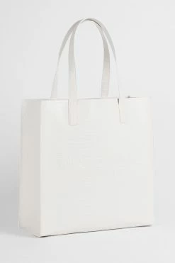 Ted Baker Croccon Nude Croc Detail Large Icon Bag