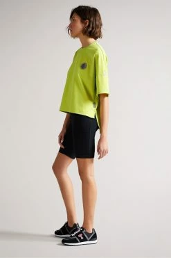 Ted Baker Bright Green Glianas Mesh Jersey T-Shirt -Tedbaker Sales 2024 unnamed file 2482