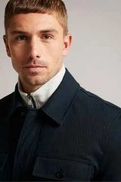 Ted Baker Roster Blue Cavalry Twill Wadded Jacket -Tedbaker Sales 2024 unnamed file 2519