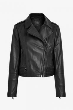 Ted Baker Black Idda Zip Biker Jacket -Tedbaker Sales 2024 unnamed file 2551