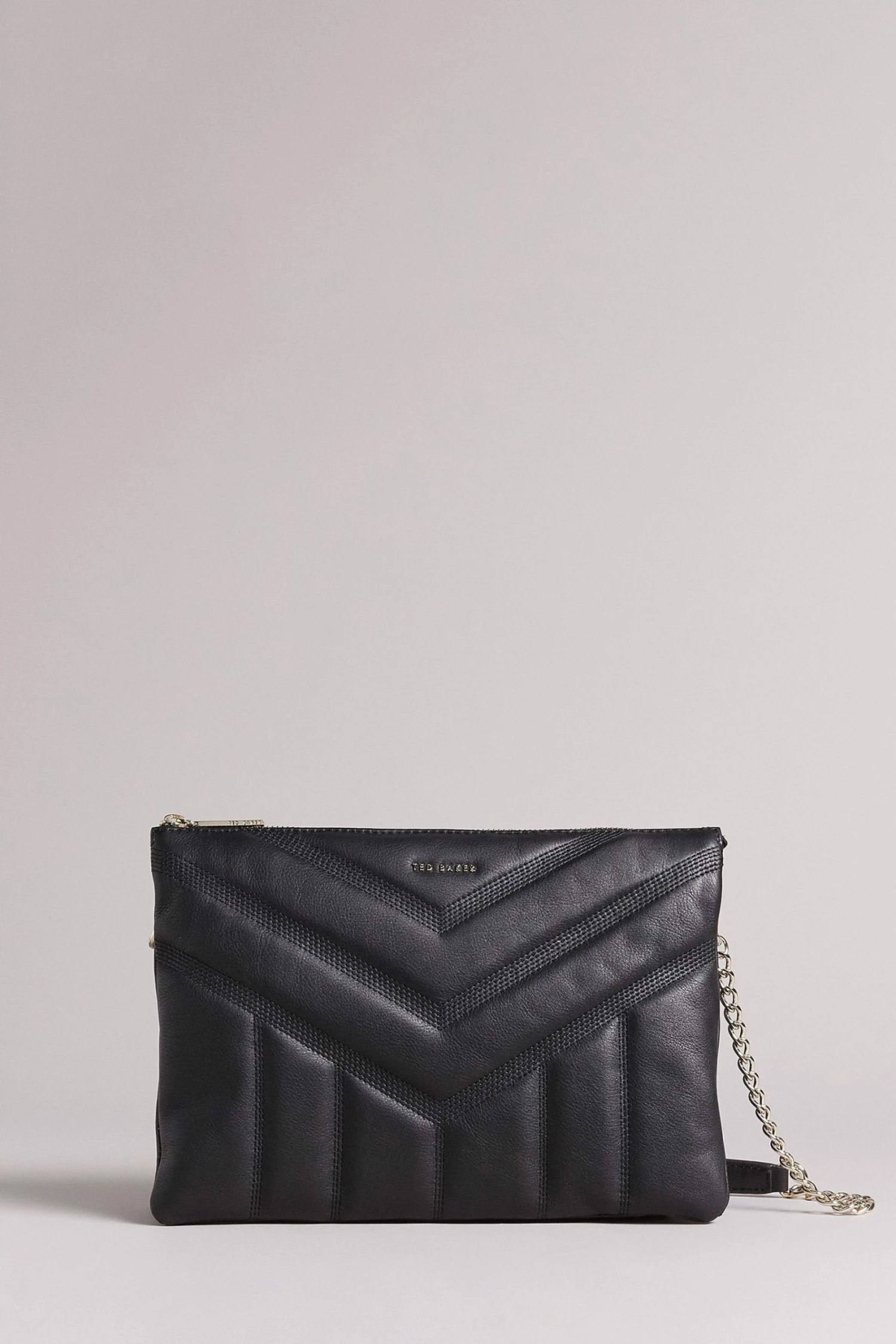 Ted Baker Black Leather Puffer Quilted Cross-Body Bag 3 Ted Baker Black Leather Puffer Quilted Cross-Body Bag