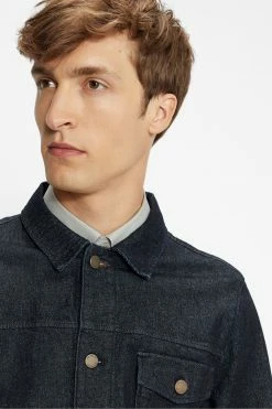 Ted Baker Blue Guitar Rinse Wash Raw Denim Jacket -Tedbaker Sales 2024 unnamed file 2674