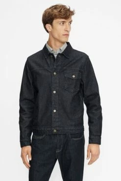 Ted Baker Blue Guitar Rinse Wash Raw Denim Jacket -Tedbaker Sales 2024 unnamed file 2676