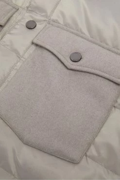 Ted Baker Mens Grey Velosty Quilted Overshirt -Tedbaker Sales 2024 unnamed file 2691