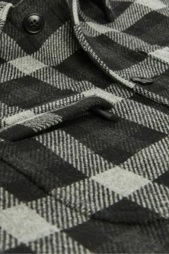 Ted Baker Grey Incline Checked Wool Wadded Overshirt -Tedbaker Sales 2024 unnamed file 2708