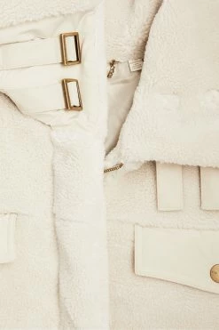 Ted Baker Liilla Cream Mixed Fabric Borj Padded Jacket -Tedbaker Sales 2024 unnamed file 2712