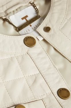 Ted Baker Cream Jozlyn Ivory Cropped Quilted Leather Jacket 10 Ted Baker Cream Jozlyn Ivory Cropped Quilted Leather Jacket -Tedbaker Sales 2024 unnamed file 2755