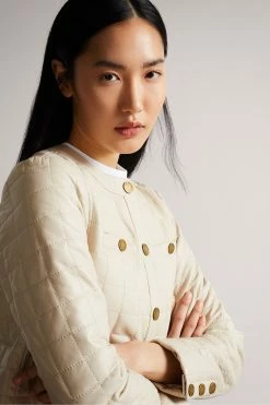 Ted Baker Cream Jozlyn Ivory Cropped Quilted Leather Jacket 12 Ted Baker Cream Jozlyn Ivory Cropped Quilted Leather Jacket -Tedbaker Sales 2024 unnamed file 2757