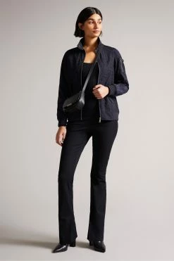 Ted Baker Navy Blue Larsine Coated Lace Jacket -Tedbaker Sales 2024 unnamed file 2796