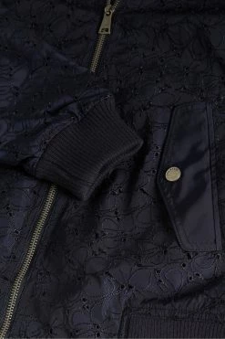 Ted Baker Navy Blue Larsine Coated Lace Jacket -Tedbaker Sales 2024 unnamed file 2799