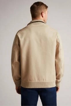 Ted Baker Scotby Ecru Cream Reversible Harrington Jacket -Tedbaker Sales 2024 unnamed file 2802