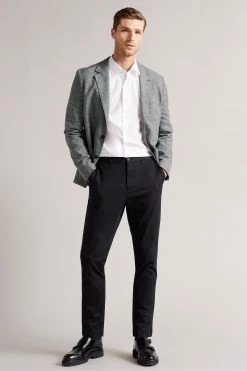 Ted Baker Rublow Black Yarn Dyed Blazer -Tedbaker Sales 2024 unnamed file 2827