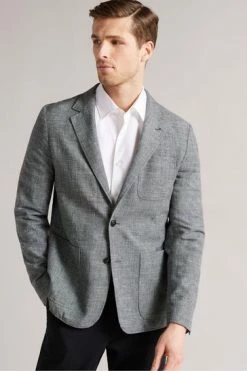 Ted Baker Rublow Black Yarn Dyed Blazer -Tedbaker Sales 2024 unnamed file 2830