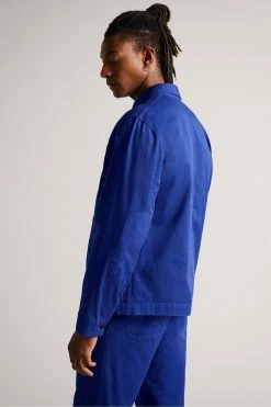 Ted Baker Ivel Blue Texture Block Jacket -Tedbaker Sales 2024 unnamed file 2832