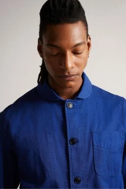 Ted Baker Ivel Blue Texture Block Jacket -Tedbaker Sales 2024 unnamed file 2834