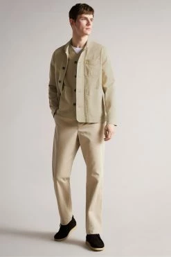 Ted Baker Ivel Cream Texture Block Jacket -Tedbaker Sales 2024 unnamed file 2840