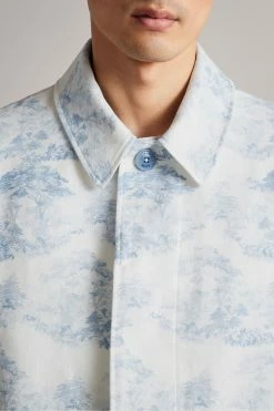 Ted Baker Horden Blue Printed Mac Jacket -Tedbaker Sales 2024 unnamed file 2858