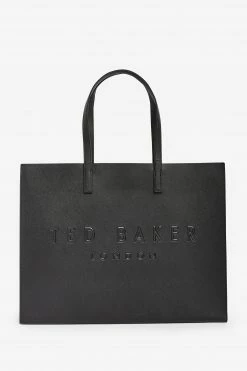 Ted Baker Black Sukicon Crosshatch East West Icon Bag