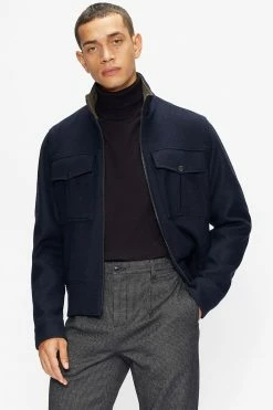 Ted Baker Beckton Core Roll Neck Jumper Brown