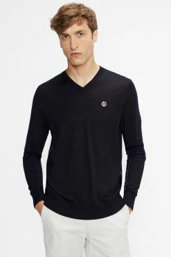 Ted Baker Kenton Core V-Neck Jumper Grey