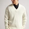 Ted Baker Natural Welburn V-Neck Jumper -Tedbaker Sales 2024 unnamed file 2974