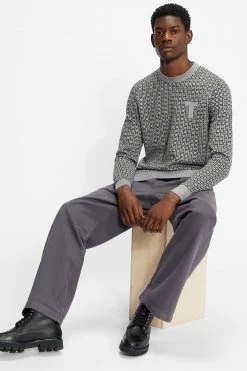 Ted Baker Grey Sprin Ls Patterned Crew Neck -Tedbaker Sales 2024 unnamed file 2981