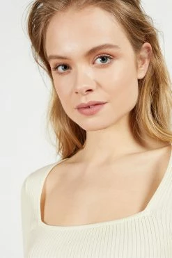 Ted Baker Cream Hhonor Square Neck 3/4 Sleeve Top -Tedbaker Sales 2024 unnamed file 3039