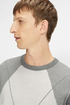 Ted Baker Grey Avebury Diamond Crew Neck Sweater -Tedbaker Sales 2024 unnamed file 3058