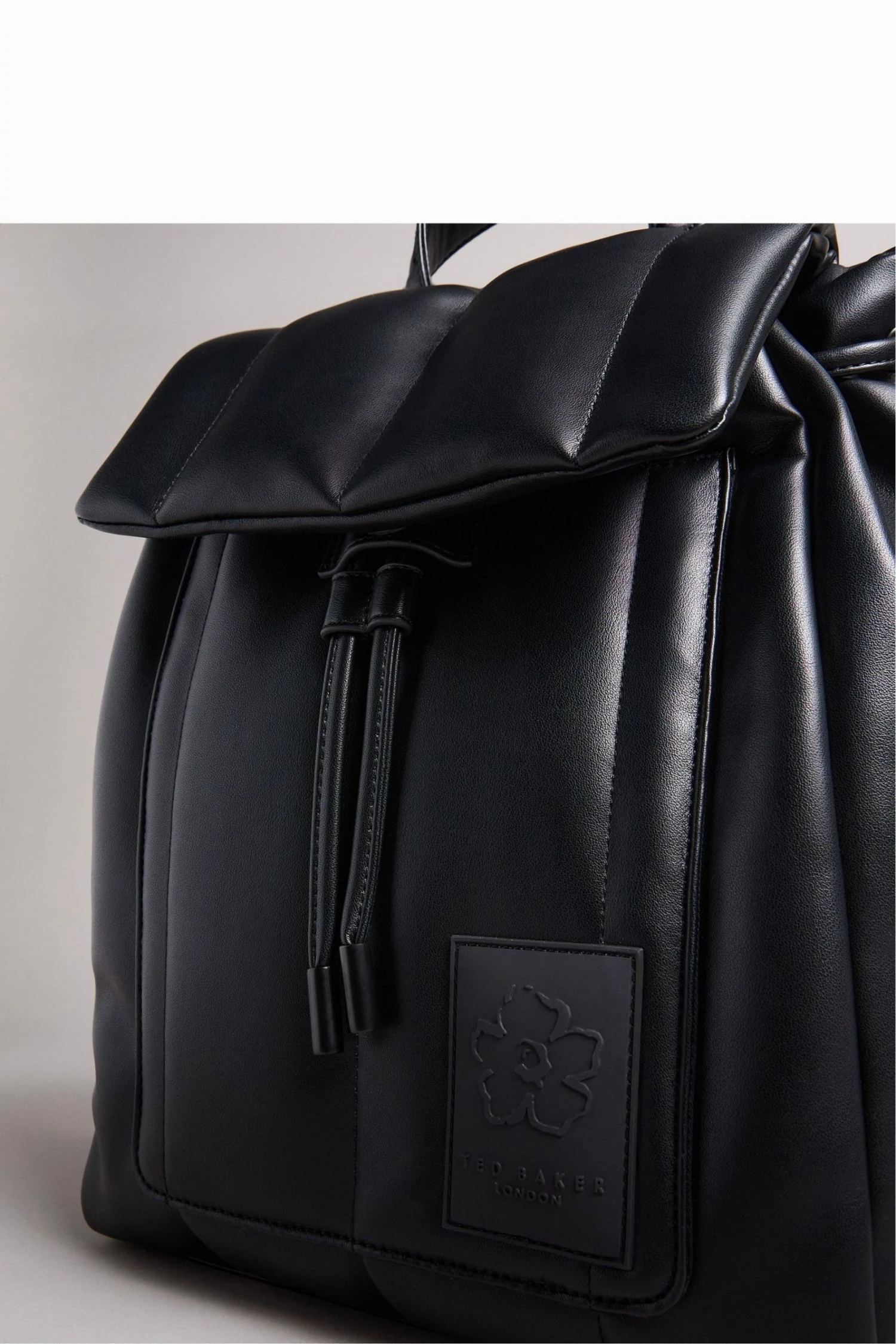 Ted Baker Janiey Black Pu Vertically Quilted Backpack 5 Ted Baker Janiey Black Pu Vertically Quilted Backpack - Image 3