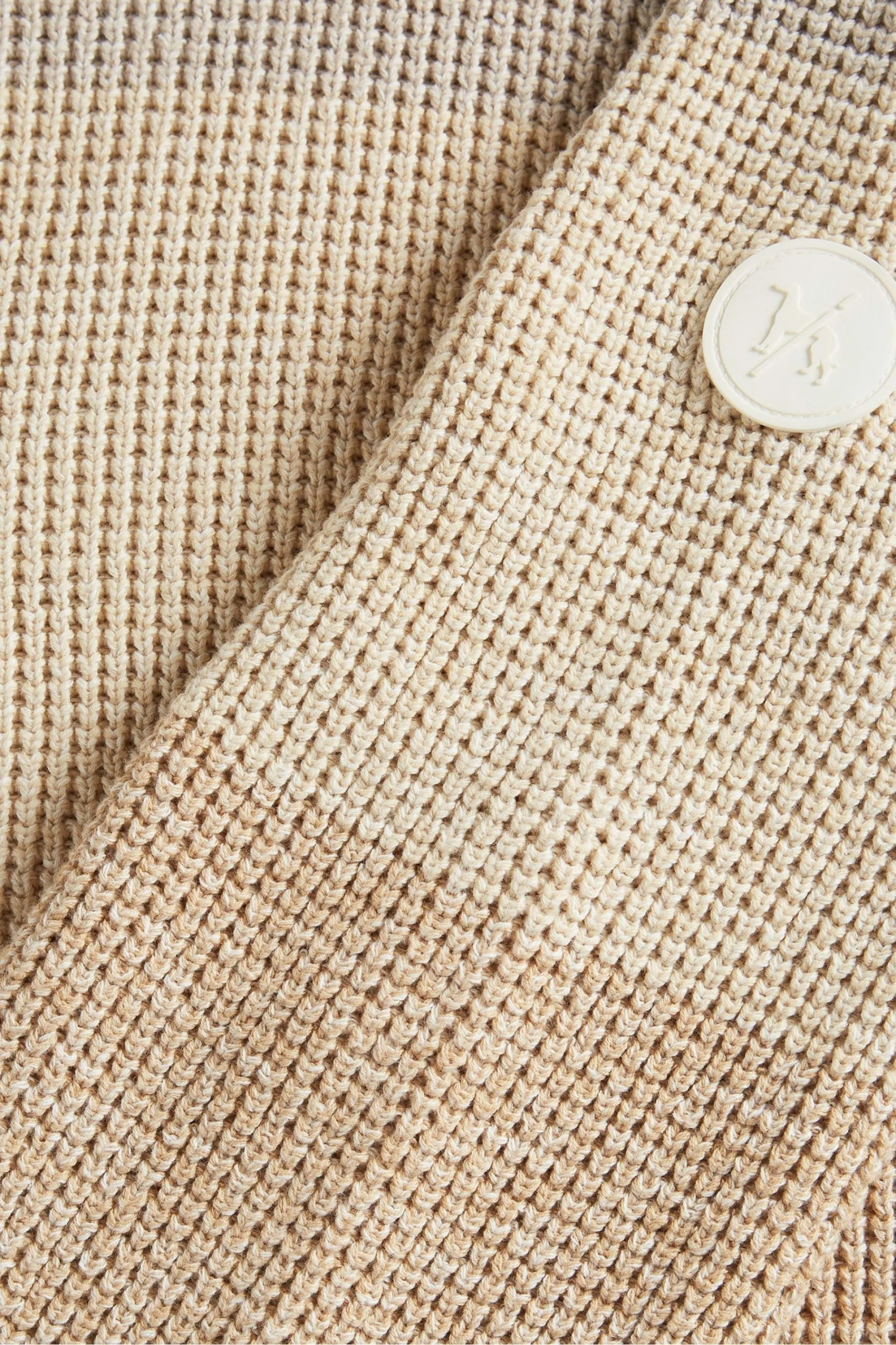 Ted Baker Heathh Tan Brown Mib Waffle Striped Knit Jumper 7 Ted Baker Heathh Tan Brown Mib Waffle Striped Knit Jumper - Image 5