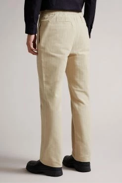 Ted Baker Natural Roydon Leyden Fit Herringbone Trousers -Tedbaker Sales 2024 unnamed file 3199