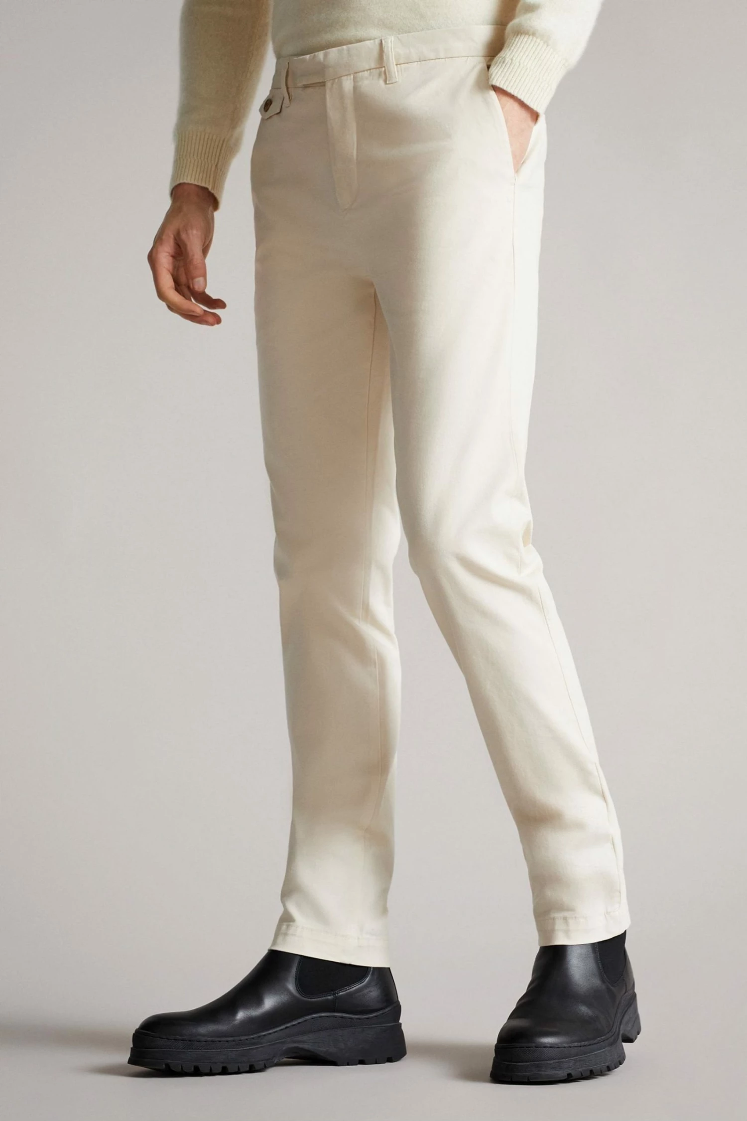 Ted Baker Genay Irvine White Fit Slim Chinos 3 Ted Baker Genay Irvine White Fit Slim Chinos