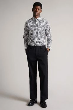 Ted Baker Black Dalham Leyden Fit Heavy Twill Trousers